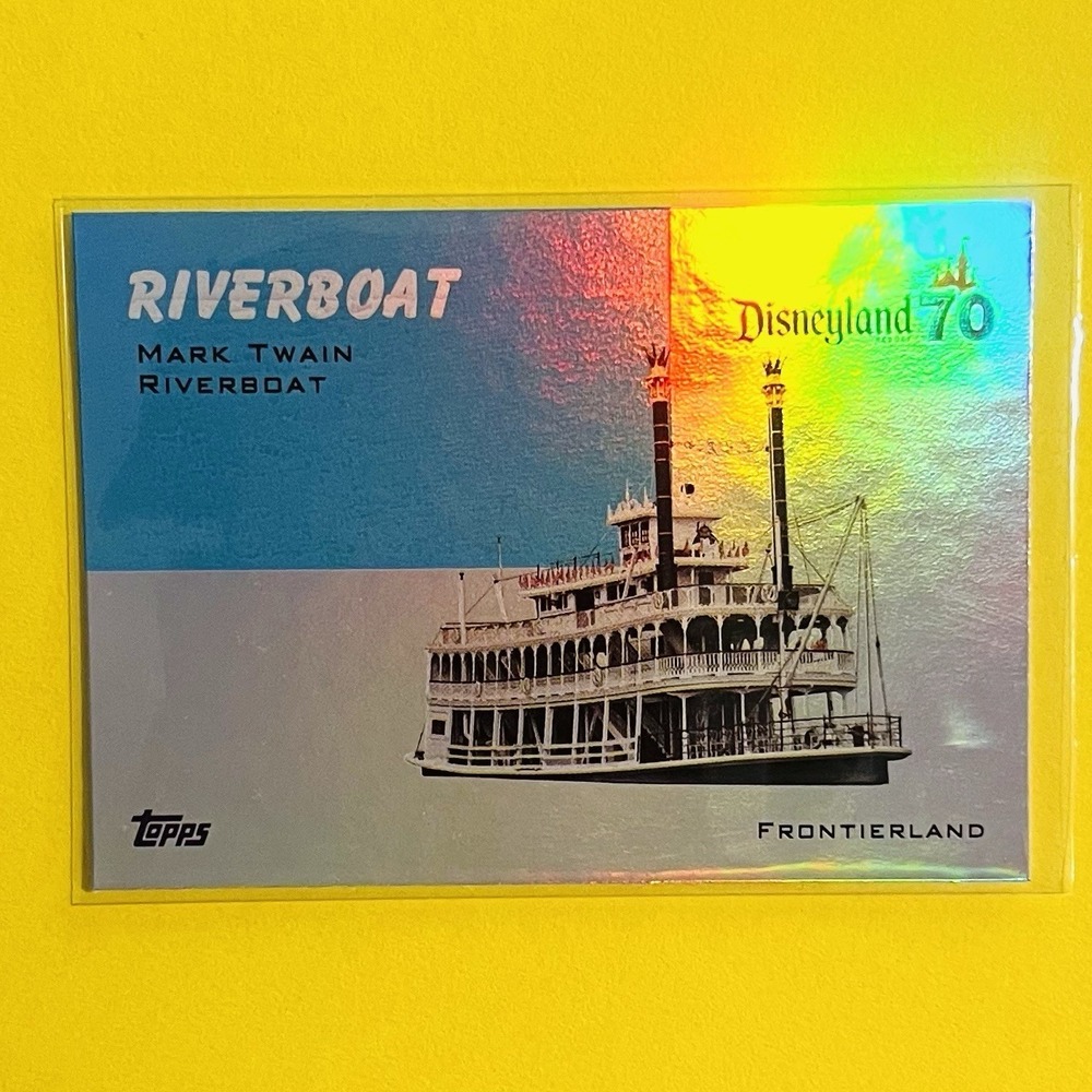 2025 Topps Disneyland 70th Anniversary Mark Twain Riverboat Rainbow Foil #T54-9